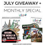 Each Day In July Win A Copy of Around The World In 50 Pages