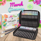 March 2019 Watercolor Brush Pens Giveaway