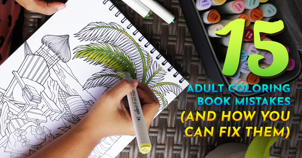 Tips for Using Alcohol Markers in Coloring Books - How to Avoid Bleeding  and Pilling — Art is Fun