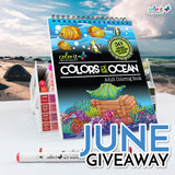 JUNE 2021 COLORS OF THE OCEAN COLORING BOOK GIVEAWAY