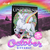 October 2018 Colorful Unicorns Coloring Book Giveaway