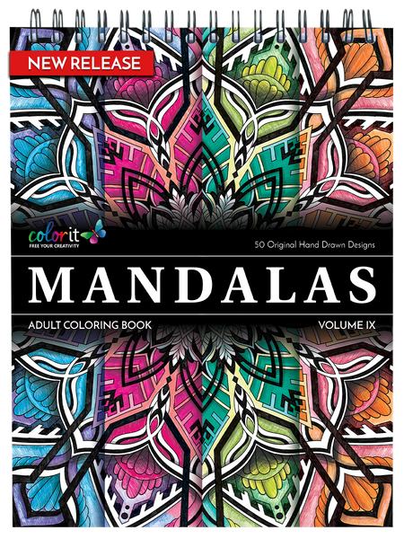 ColorIt Mandalas To Color, Volume IX Adult Coloring Book Illustrated By  Terbit Basuki