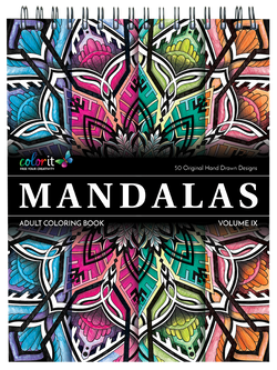 ColorIt Mandalas To Color, Volume IX Coloring Book for Adults Illustrated By Terbit Basuki