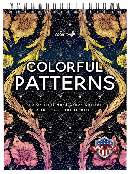 ColorIt Colorful Patterns Coloring Book for Adults by Terbit Basuki