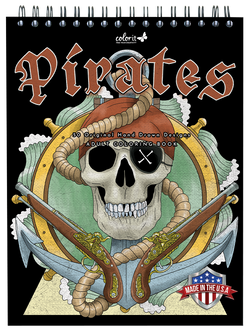 ColorIt Pirates Coloring Book for Adults - Front Cover