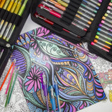 Gel Pen Combination Pack - 96 Gel Pens, 96 Ink Refills, 2 Travel Cases