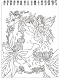 Colorful Unicorns Adult Coloring Book Illustrated By Terbit Basuki