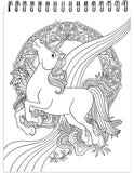 Colorful Unicorns Adult Coloring Book Illustrated By Terbit Basuki