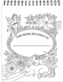 Colorful Unicorns Adult Coloring Book Illustrated By Terbit Basuki