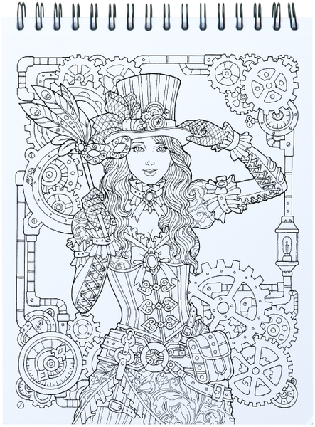 Goddesses Coloring Book for Adults Illustrated by Hasby Mubarok