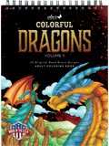Colorful Dragons Volume 2 Coloring Book for Adults by Stevan Kasih