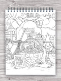 halloween treat design colorit desserts coloring book