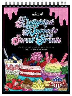 colorit delightful desserts and sweet treats coloring book for adults