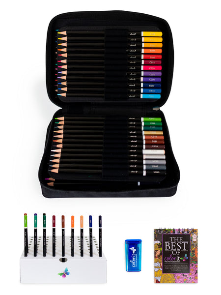 Premium 72 Colored Pencil Set - Includes Pencil Organizer, Travel Case –  ColorIt