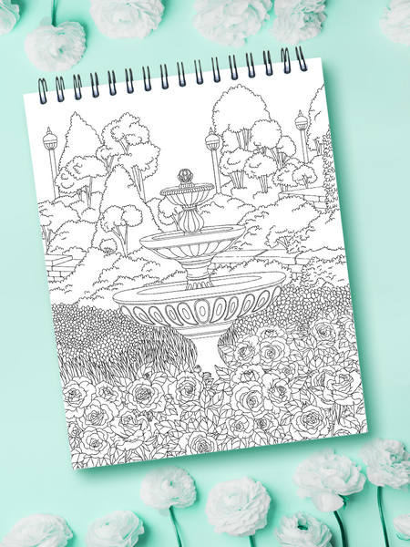 Flower Coloring Books: Adult Flower Coloring Books For Beginners