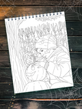 ColorIt Halloween Adult Coloring Book , Halloween Book , Cute Things, Pumpkin Patch