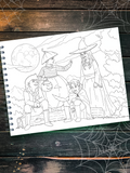 ColorIt Halloween Adult Coloring Book , Halloween Book , Trick-or-Treaters, Kids Trick or Treating