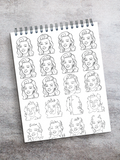 ColorIt Modern Art Coloring Book for Adults - Andy Warhol Coloring Page - Marilyn Diptych