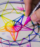 watercolor star drawing example