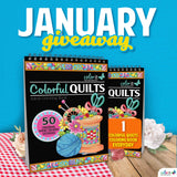 JANUARY 2020 COLORIT'S COLORFUL QUILTS COLORING BOOK GIVEAWAY