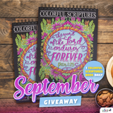 September 2019 ColorIt's Colorful Scriptures Coloring Book Giveaway