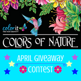 Each Day In April Win Colors Of Nature Coloring Book!