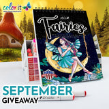 SEPTEMBER 2021 FAIRIES COLORING BOOK GIVEAWAY
