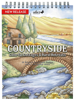 ColorIt Countryside Coloring Book for Adults Illustrated By Jackielou Pareja