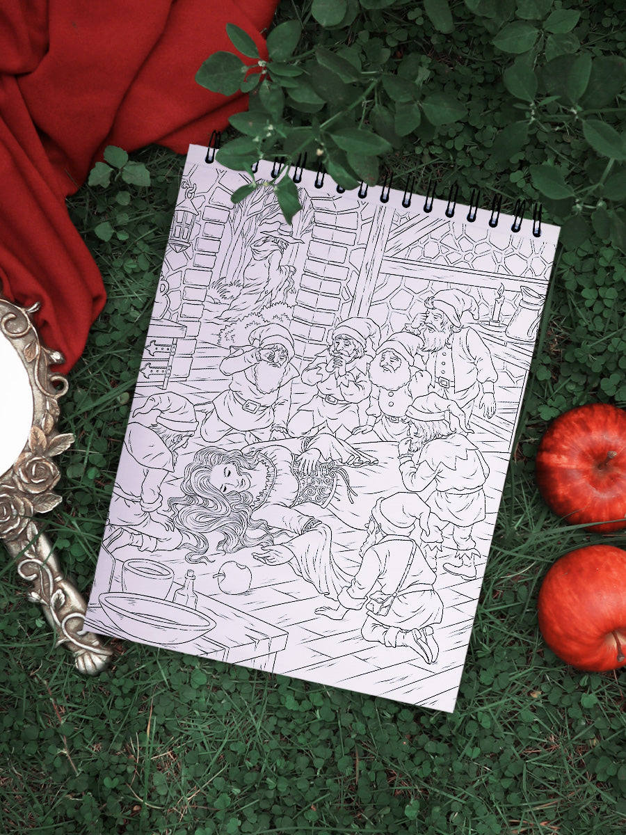 ColorIt Eerie Enchantment: Fairytale Origins Coloring Book for Adults Illustrated By Hasby Mubarok - Coloring Page