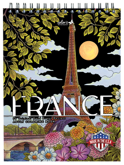 ColorIt France Coloring Book for Adults Illustrated By Hasby Mubarok