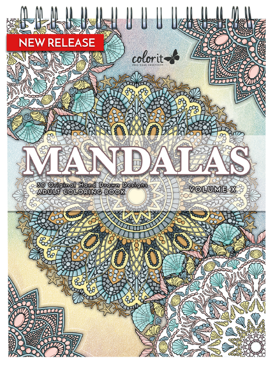 ColorIt Mandalas To Color, Volume X, Coloring Book for Adults Illustrated By Terbit Basuki