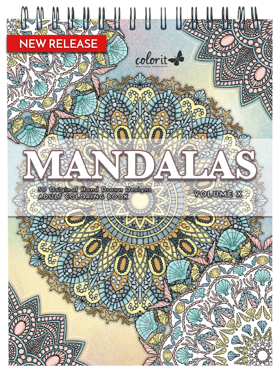 ColorIt Mandalas To Color, Volume X, Coloring Book for Adults Illustrated By Terbit Basuki