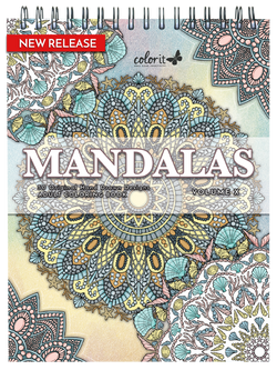 colorIt Mandalas To Color Volume X Coloring Books for Adults - 50 coloring pages of mosaic mandalas