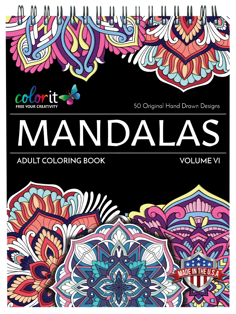 ColorIt Mandalas To Color, Volume VI Coloring Book for Adults by Terbit Basuki