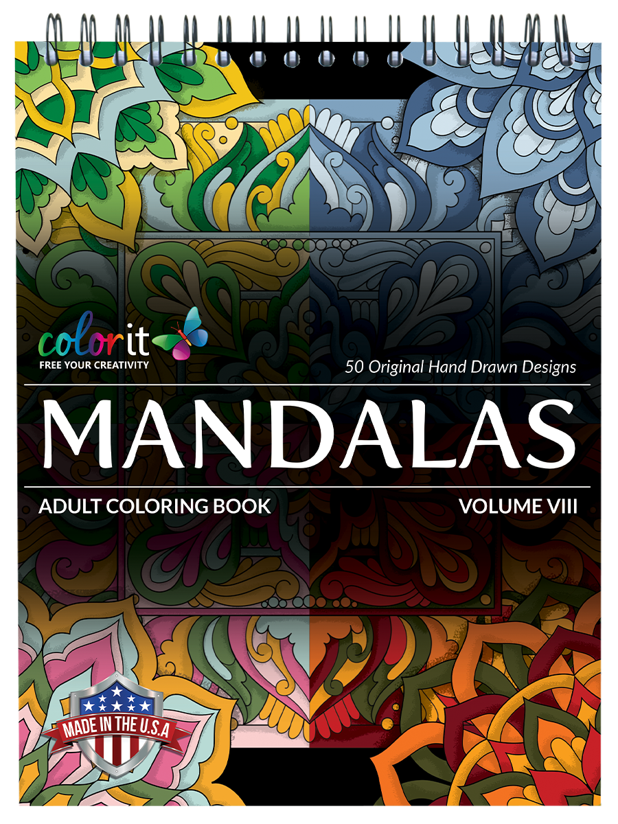 ColorIt Mandalas to Color, Volume VIII Coloring Book for Adults Illustrated By Terbit Basuki