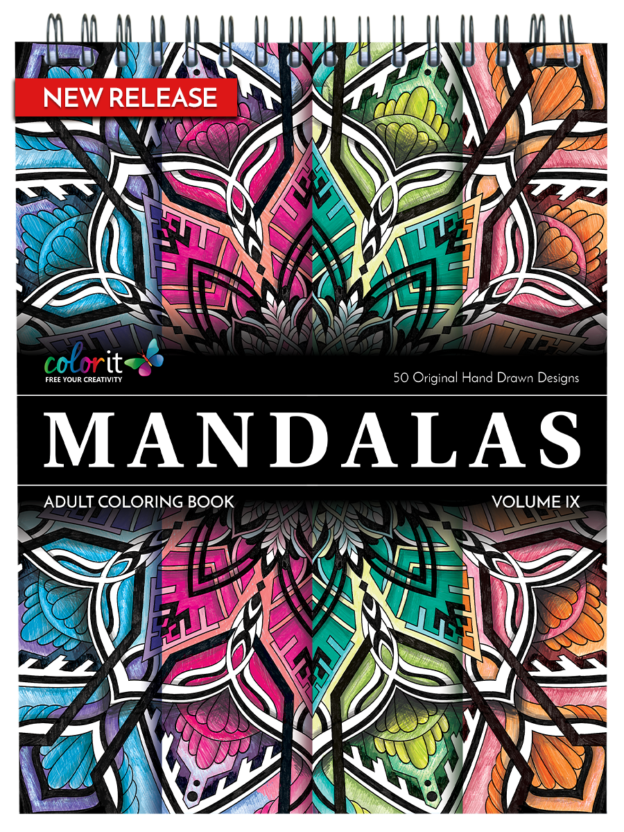 ColorIt Mandalas To Color, Volume VIII Adult Coloring Book 50