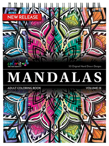 ColorIt Mandalas To Color, Volume IX Coloring Book for Adults Illustrated By Terbit Basuki