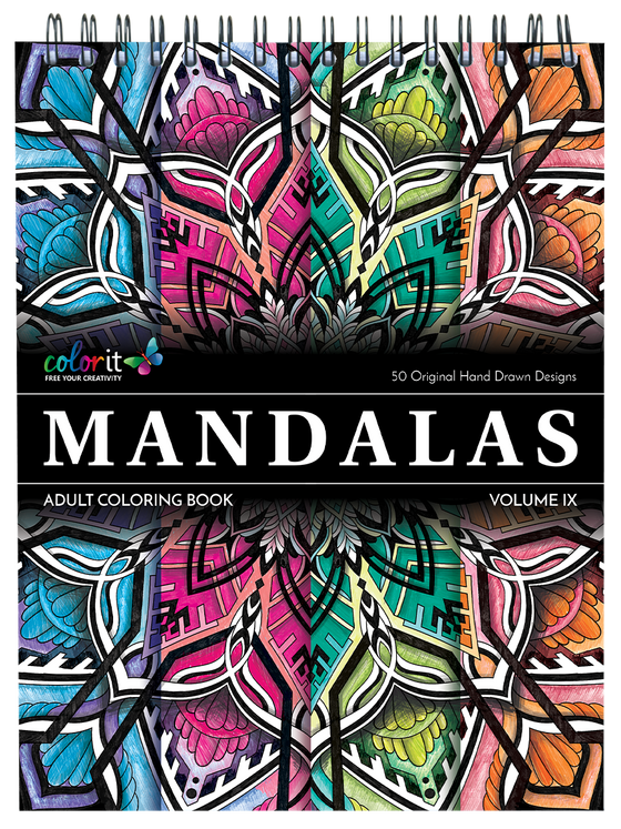 ColorIt Mandalas To Color, Volume IX Coloring Book for Adults Illustrated By Terbit Basuki