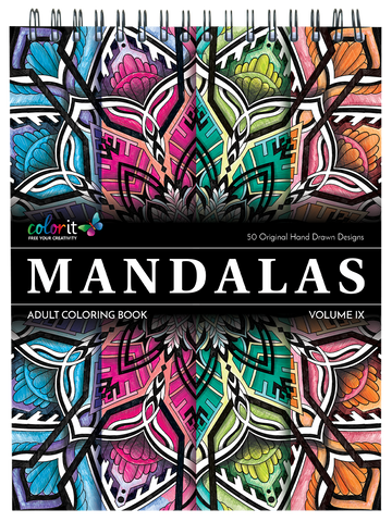 ColorIt Mandalas To Color, Volume IX Coloring Book for Adults Illustrated By Terbit Basuki