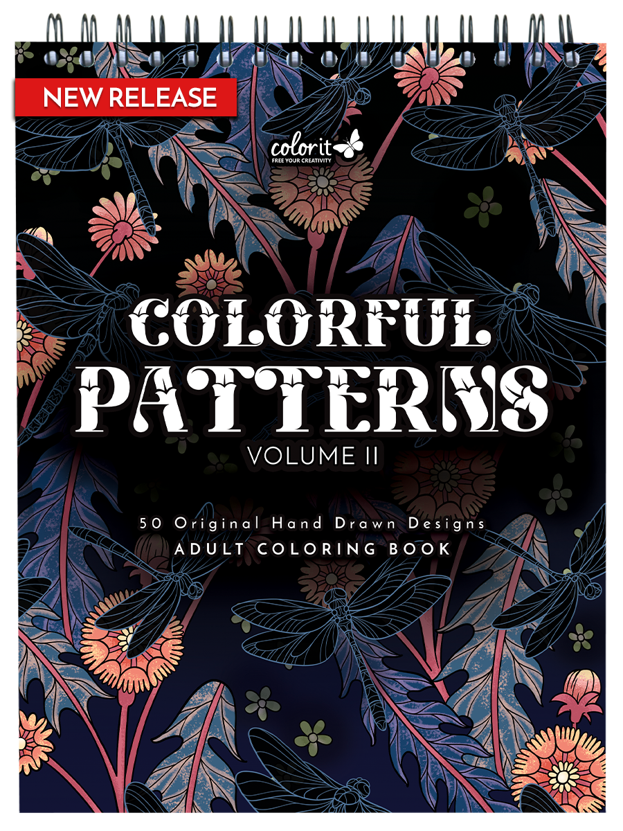 ColorIt Colorful Patterns, Volume II Adult Coloring Book Illustrated By Terbit Basuki