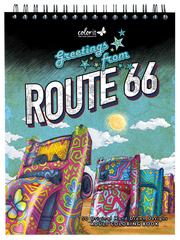 ColorIt Route 66 Adult Coloring Book Illustrated By Hasby Mubarok
