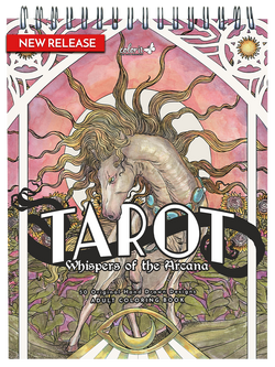 ColorIt Tarot: Whispers of the Arcana Adult Coloring Book by Kring Demetrio