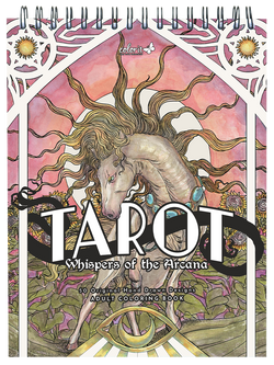 ColorIt Tarot: Whispers of the Arcana Adult Coloring Book by Kring Demetrio Cover