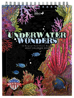 ColorIt Underwater Wonders Adult Coloring Book - Front Book Cover