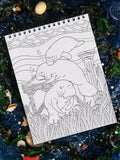 ColorIt Underwater Wonders Adult Coloring Book - Manatee Coloring Page