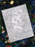 ColorIt Underwater Wonders Adult Coloring Book - Coral Life Coloring Page