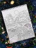 ColorIt Underwater Wonders Adult Coloring Book - Ampat Reef Coloring Page