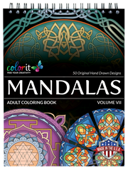 ColorIt Mandalas to Color, Volume VII Coloring Book for Adults - Front Cover
