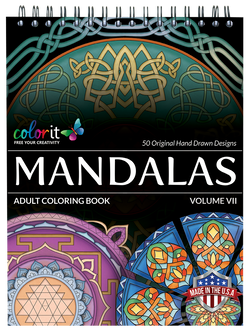 ColorIt Mandalas to Color, Volume VII Coloring Book for Adults - Front Cover