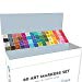 ColorIt 60 Dual Tip Art Markers Set for Coloring - Double Sided Artist Alcohol Permanent Markers with Bullet and Chisel Tip